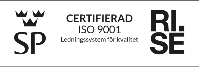 ISO 9001 Liggande Sv